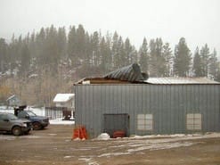 Wind and snow Damage
